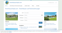 Desktop Screenshot of ferienhausurlaub.com