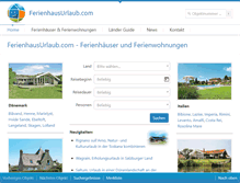 Tablet Screenshot of ferienhausurlaub.com